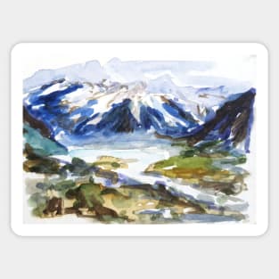 Mount Cook, New Zealand Sticker